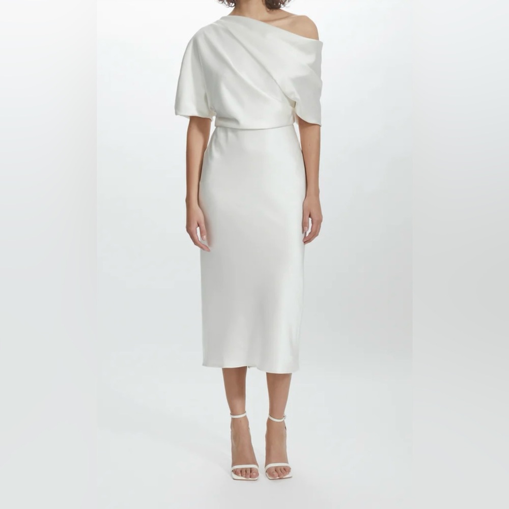 Amsale little white dress